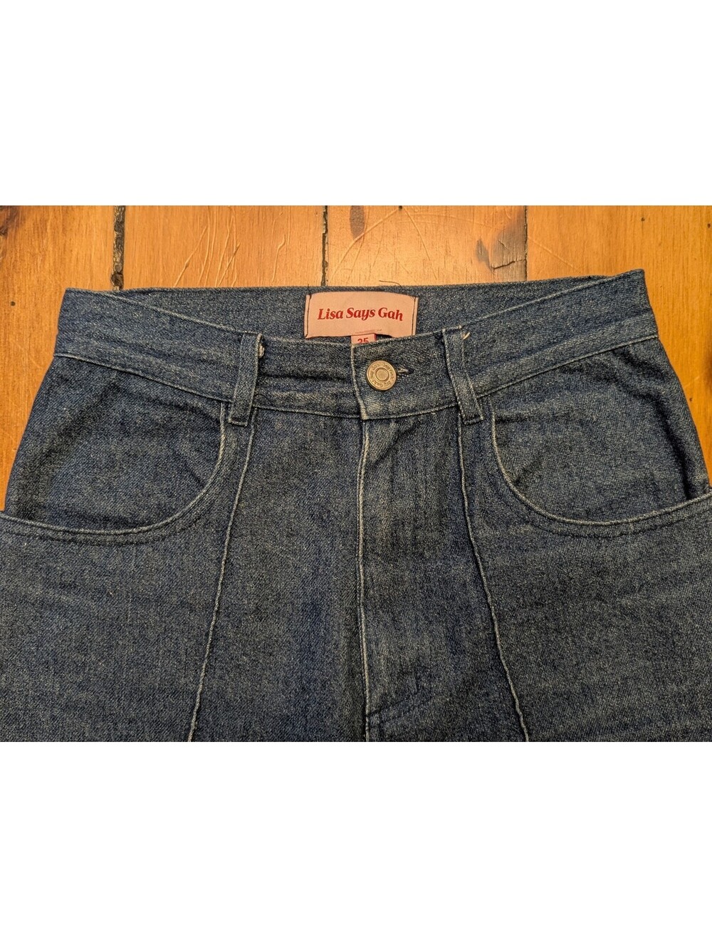 LISA SAYS GAH REESE HIGH RISE WIDE LEG JEANS | SIZE 25 (FITS LIKE 24)| NWOT - Picture 3 of 5